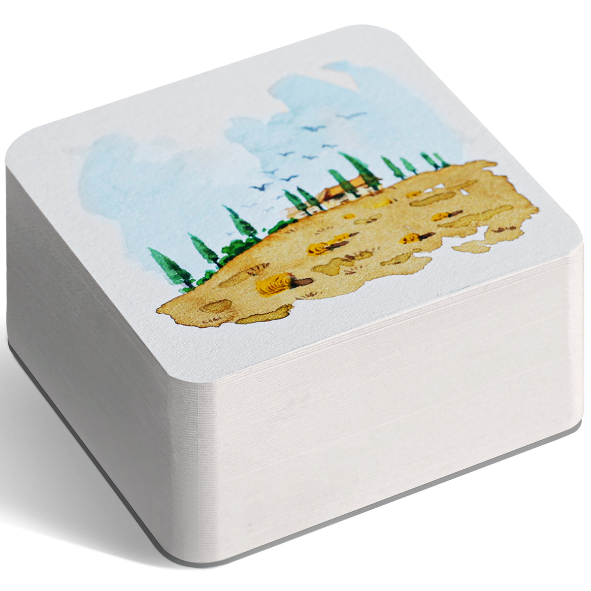 Flunbrato Mini Watercolor Sketchbook 80 Sheets, 2.6 x 2.6 Inch, 100% Cotton ，140LB 300GSM