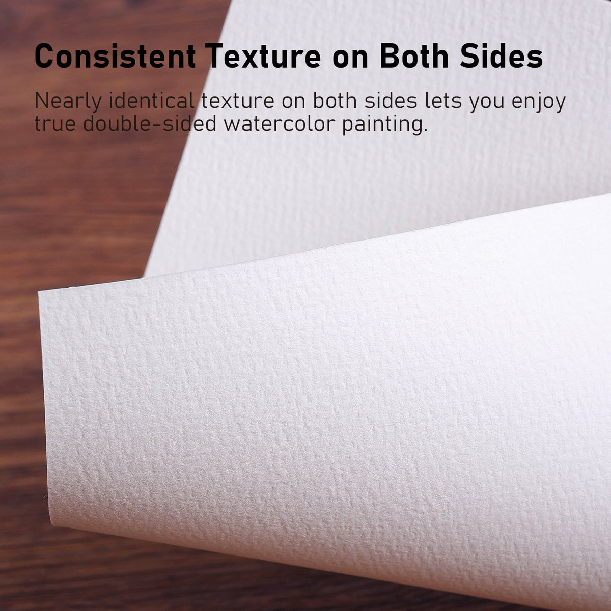 FLUNBRATO Watercolor Sketchbook A5 (8.3" x 5.8"), 24 Sheets 100% Cotton Hot Press 300GSM 140LB