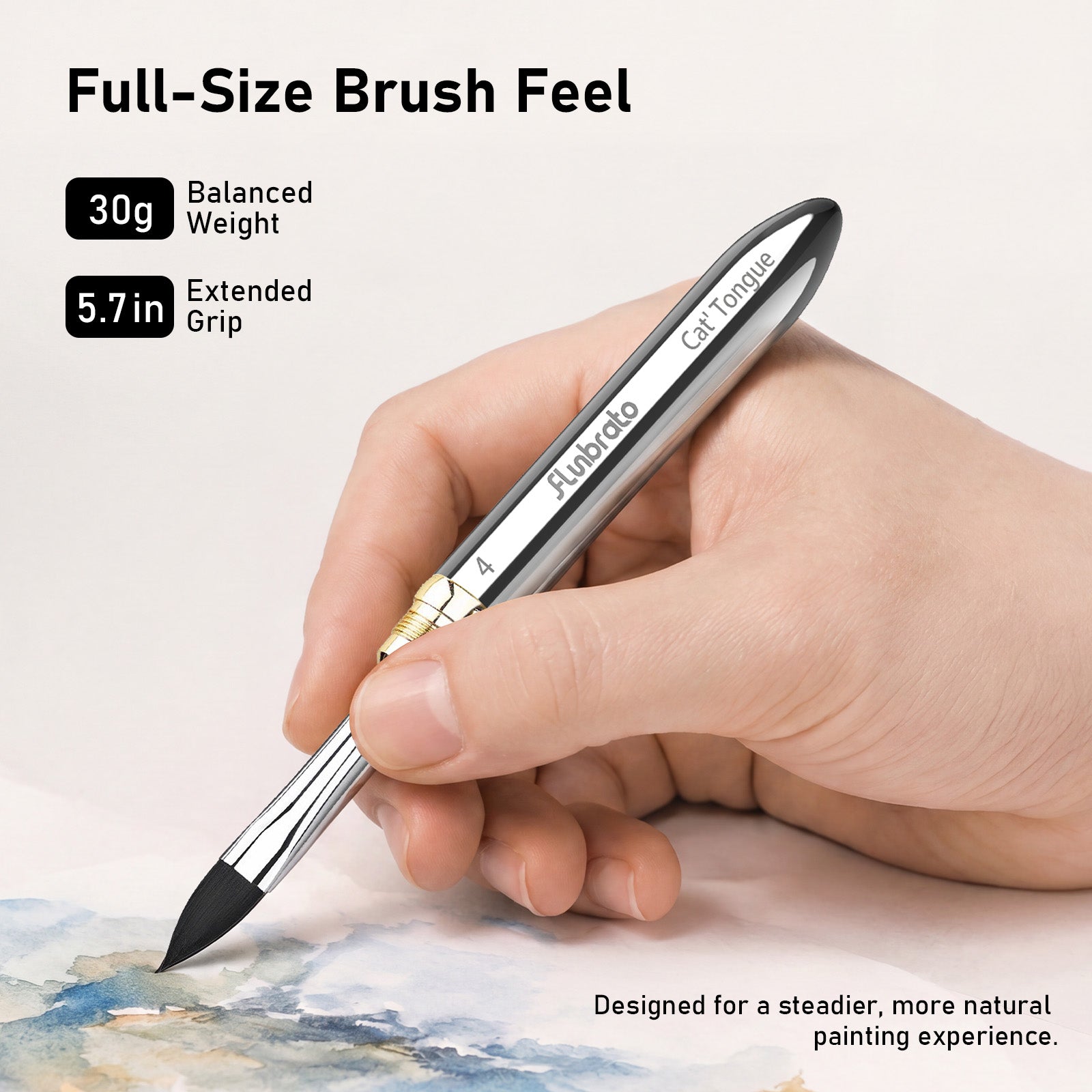 3pcs Dual-Tip Travel Watercolor Brushes Set