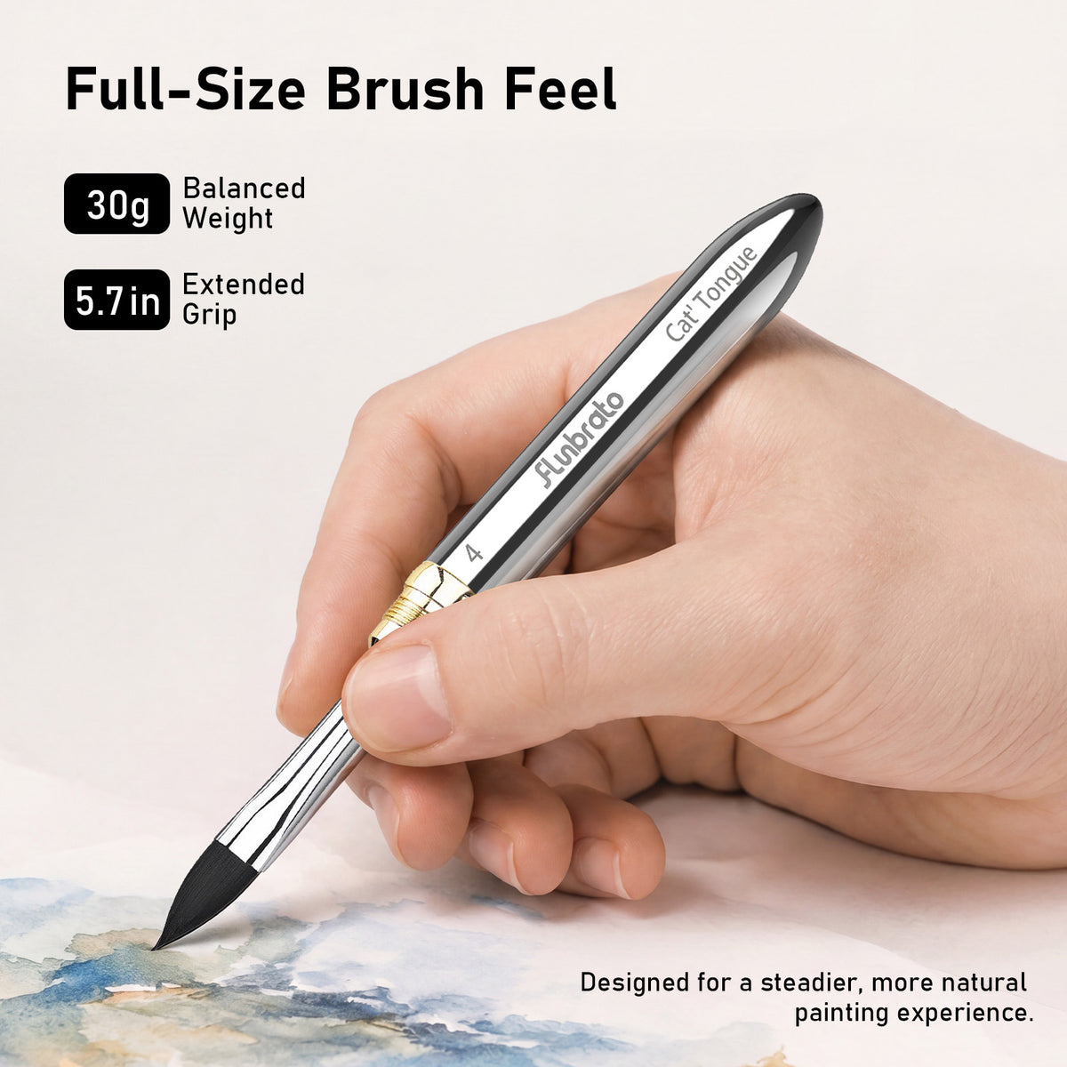 3pcs Dual-Tip Travel Watercolor Brushes Set