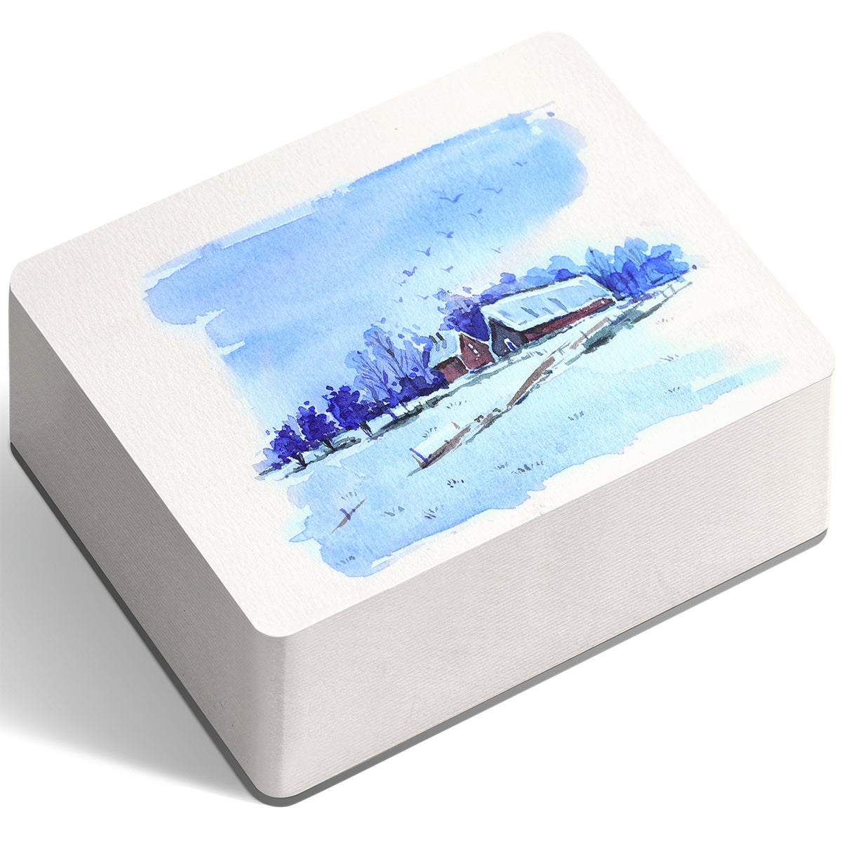 Flunbrato Watercolor Pad 80 Sheets, 3.5 x 5.1 Inch, 100% Cotton，140LB 300GSM
