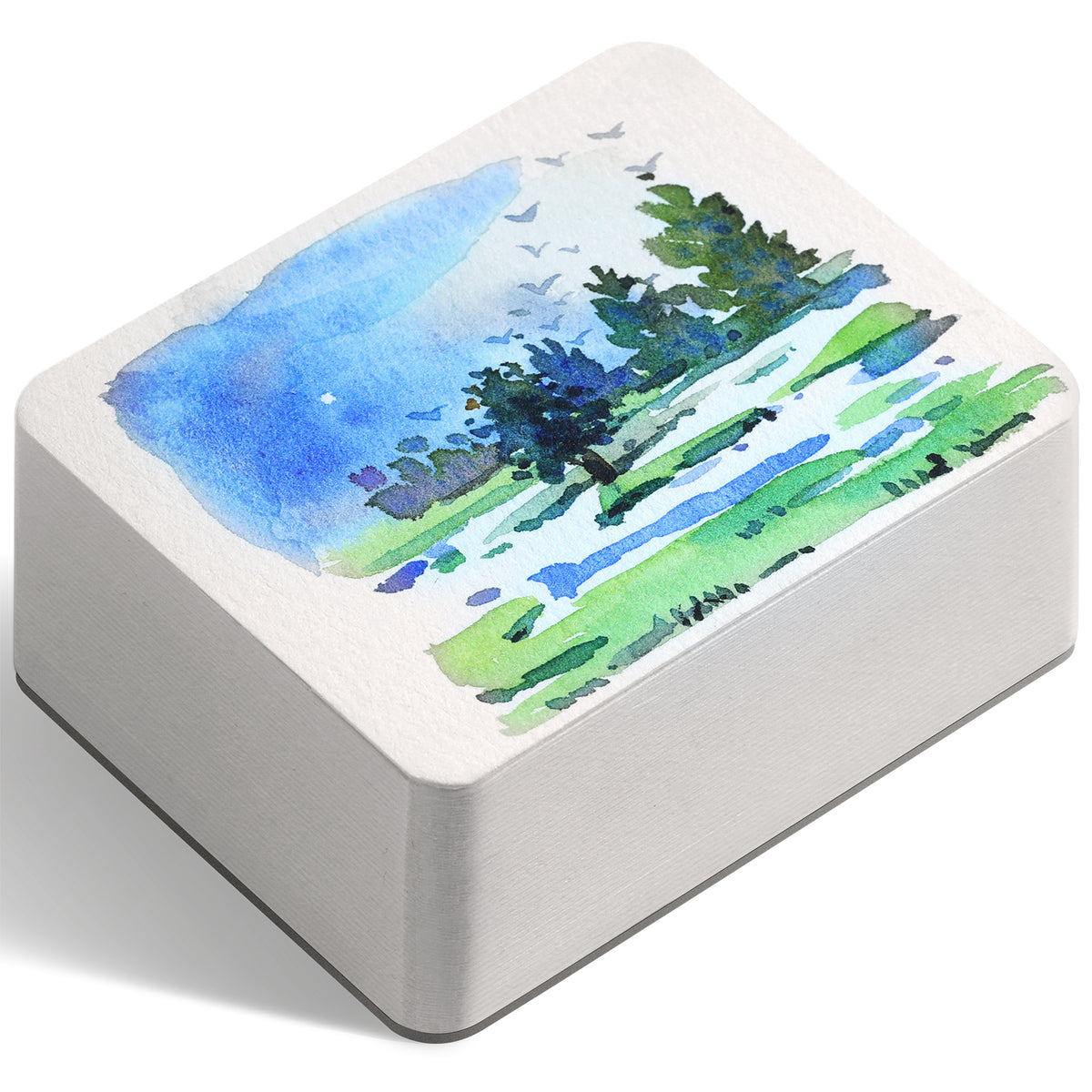 Flunbrato Mini Watercolor Sketchbook 80 Sheets, 2.6 x 3.3 Inch, 100% Cotton ,140LB 300GSM