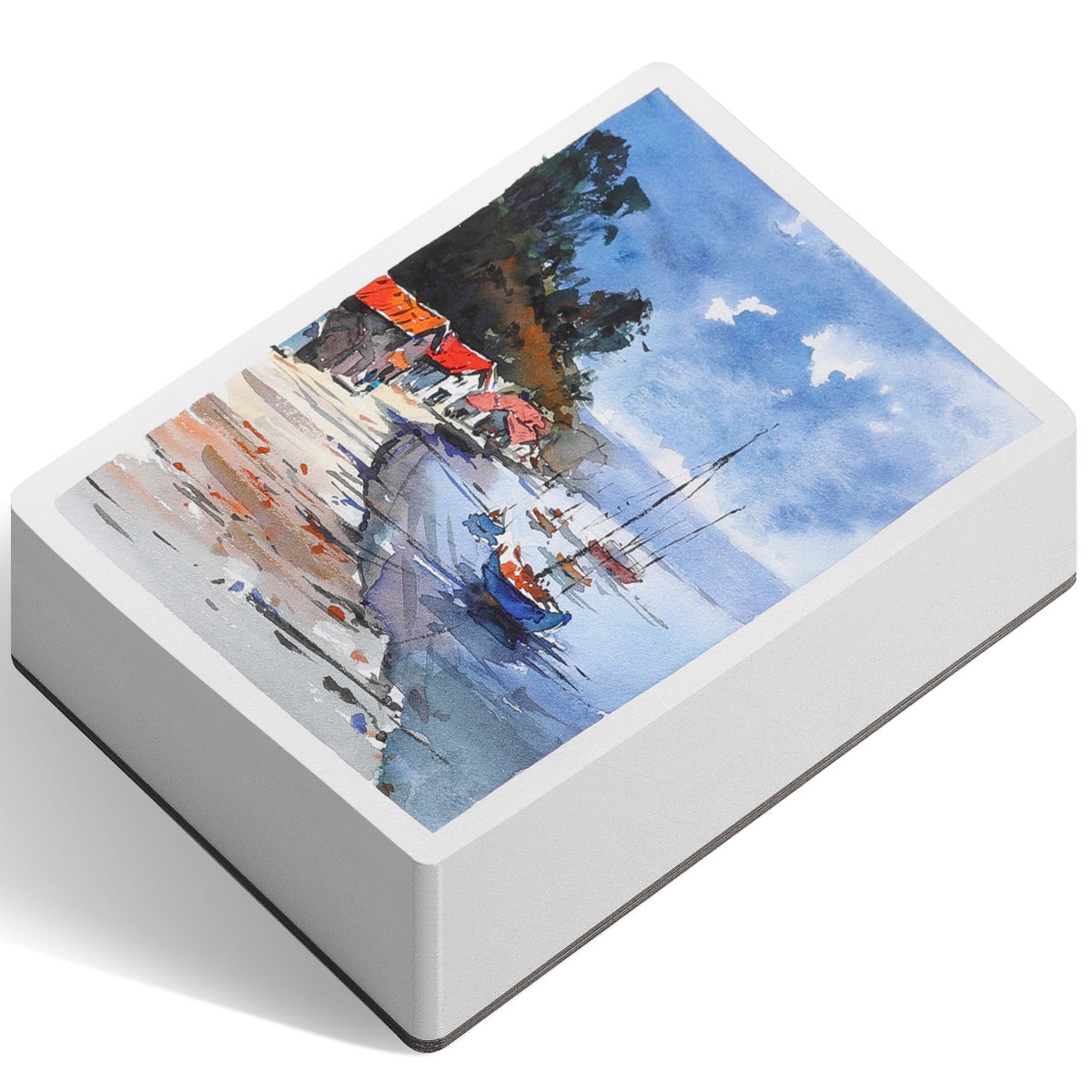 FLUNBRATO Watercolor Paper Pad, 60 Sheets, 8.3 x 5.8 in, 100% Cotton, 140LB/300GSM