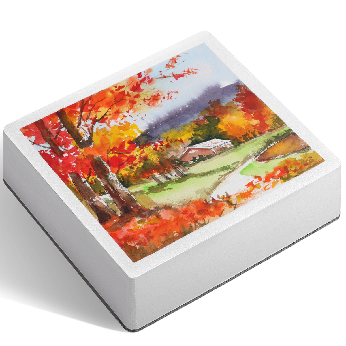 Flunbrato Watercolor Paper Pad, 60 Sheets, 6.5 x 6.5 in, Cold Press 100% Cotton, 140LB/300GSM