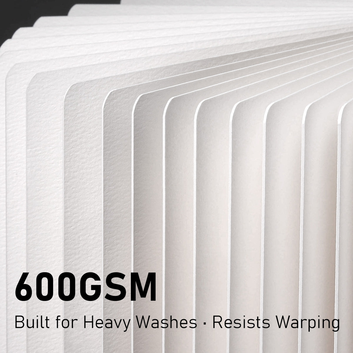 FLUNBRATO Gutter-Free Watercolor Sketchbook,600 GSM,Full-Spread Design
