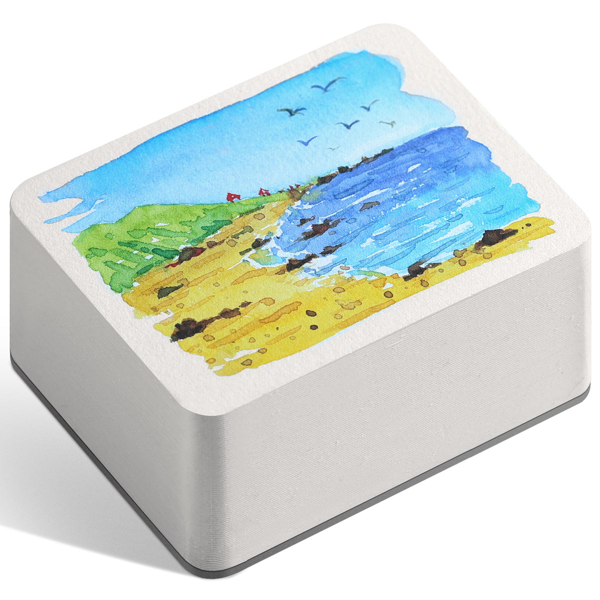 Flunbrato Mini Watercolor Sketchbook 80 Sheets, 2.6 x 3.3 Inch, 100% Cotton ,140LB 300GSM