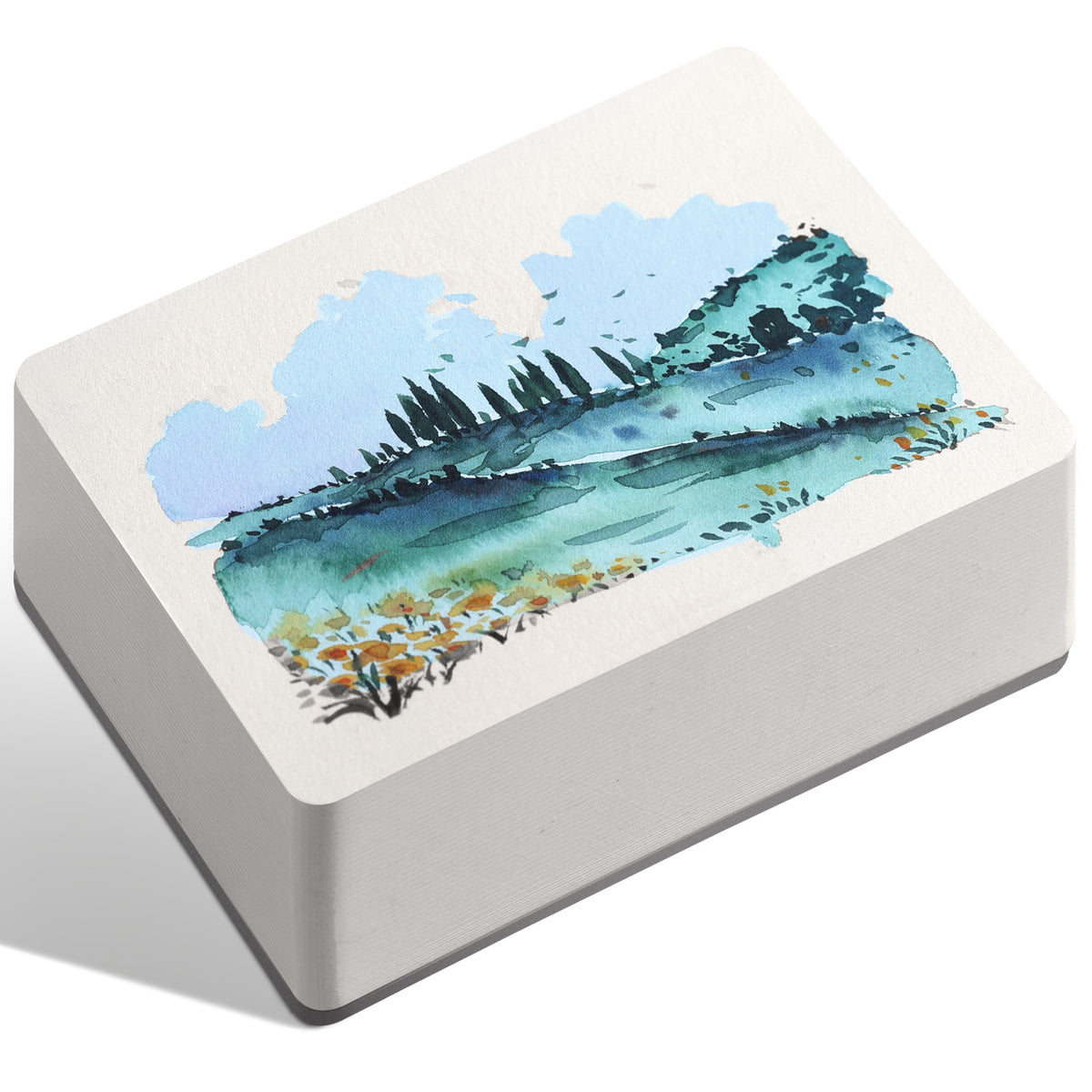Flunbrato Watercolor Pad 80 Sheets, 3.5 x 5.1 Inch, 100% Cotton，140LB 300GSM