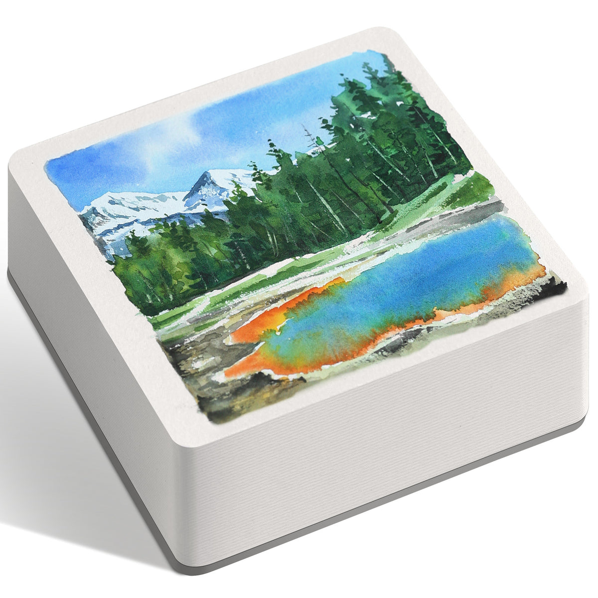 Flunbrato Watercolor Paper 80 Sheets, 4.7 x 4.7 Inch, 100% Cotton 140LB 300GSM