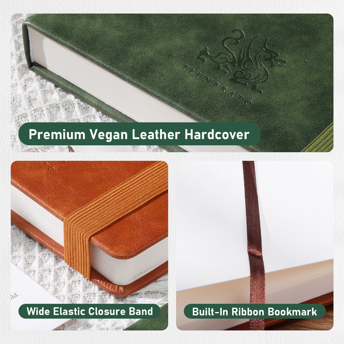FLUNBRATO Gutter-Free Watercolor Sketchbook,600 GSM,Full-Spread Design