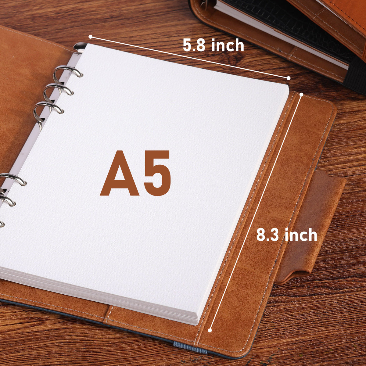 FLUNBRATO Watercolor Sketchbook A5 (8.3" x 5.8"), 24 Sheets 100% Cotton Hot Press 300GSM 140LB
