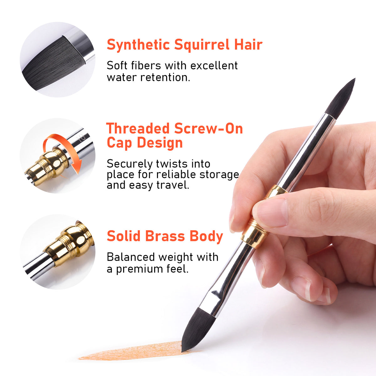 Travel Watercolor Set 24 Colors, Dual Tip Watercolor Brush