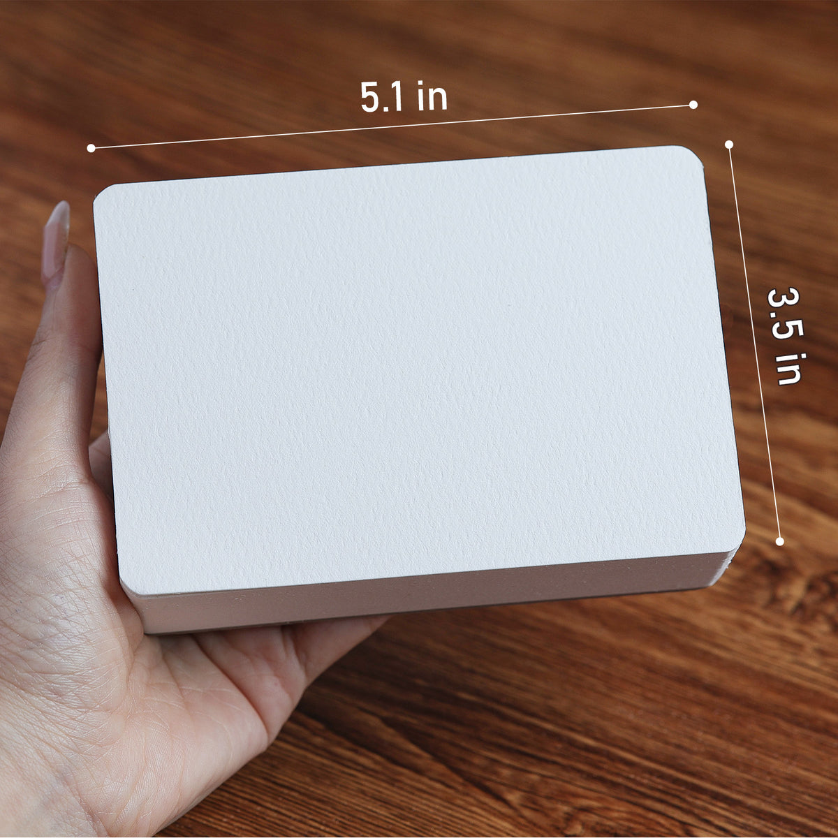 Flunbrato Watercolor Pad 80 Sheets, 3.5 x 5.1 Inch, 100% Cotton，140LB 300GSM