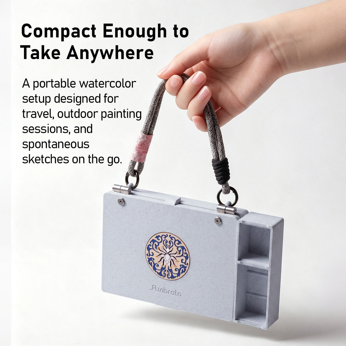 Travel Watercolor Set 24 Colors, Dual Tip Watercolor Brush